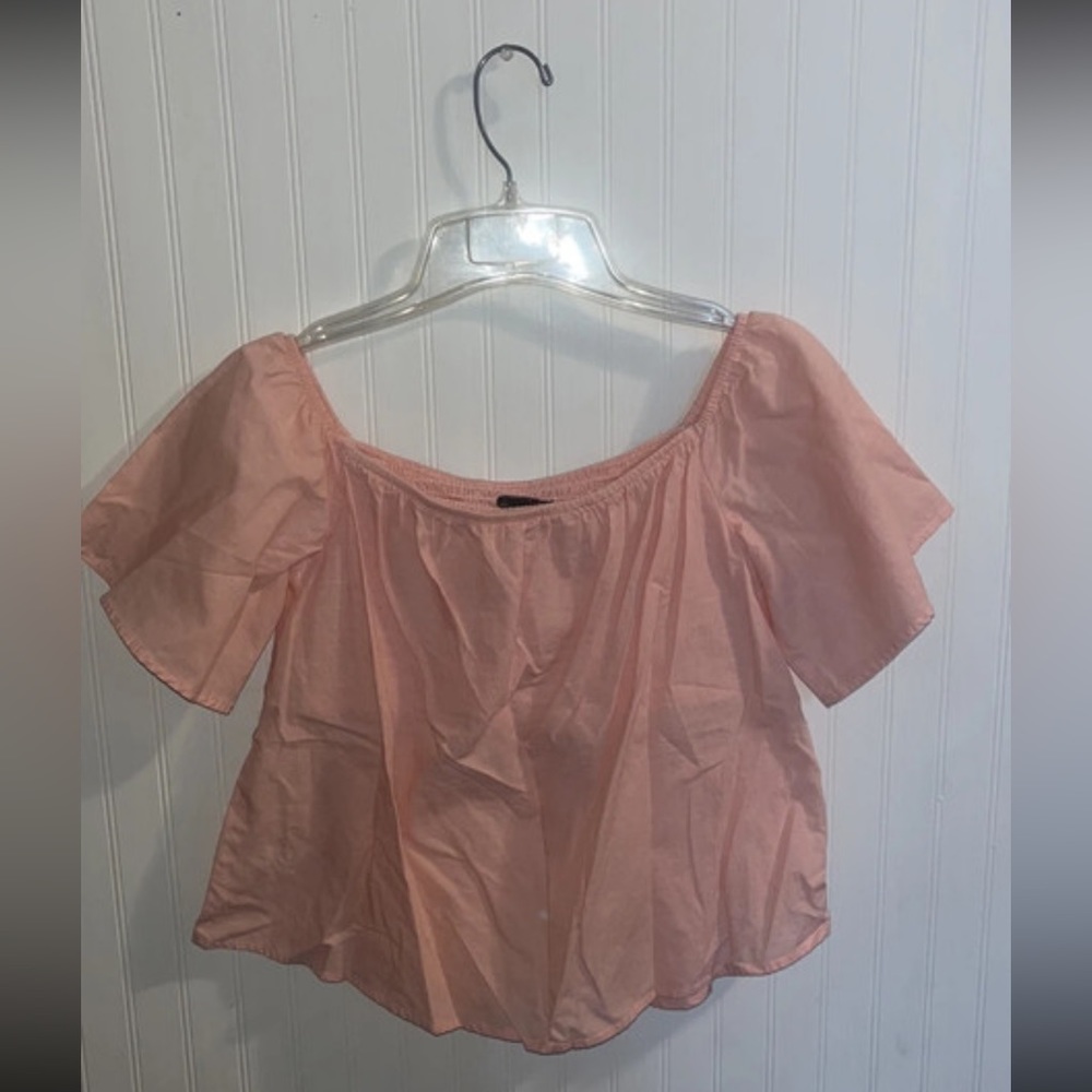 Express Off the Shoulder Short Sleeve Blouse